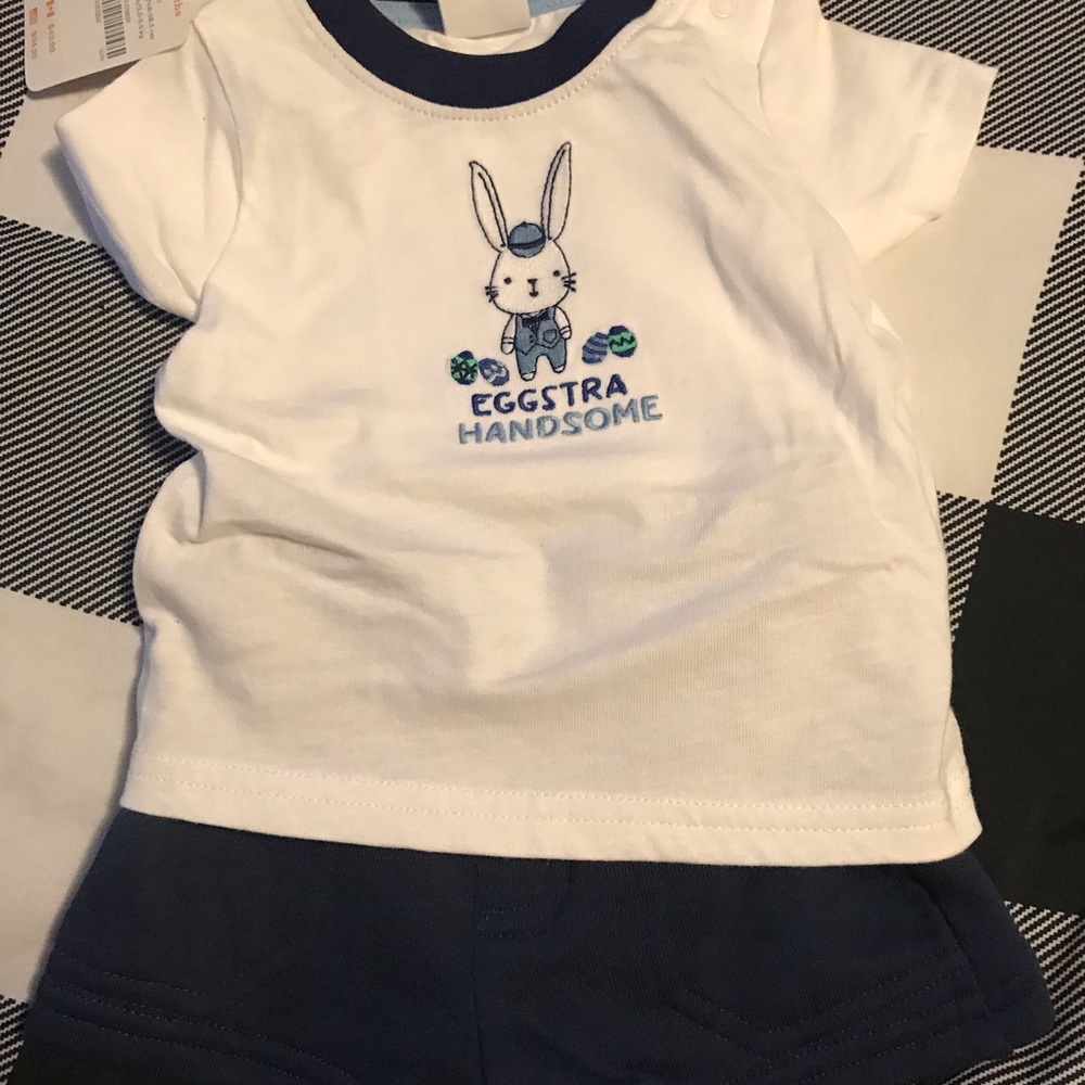 t shirt and short set perfect for first easter